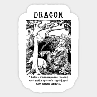 Mythical Creatures Dragon Sticker